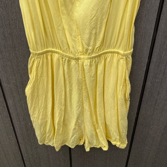 Divided Shorts Romper Yellow - Picture 3 of 8